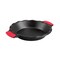 Lodge Cast Iron Crimped Pie Pan Seasoned Dual Handles with Grips 9 inch